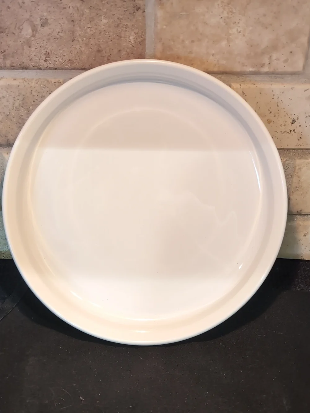 Vintage Corning Ware French White F-3-B Round Quiche Casserole Baking Dish 10.5